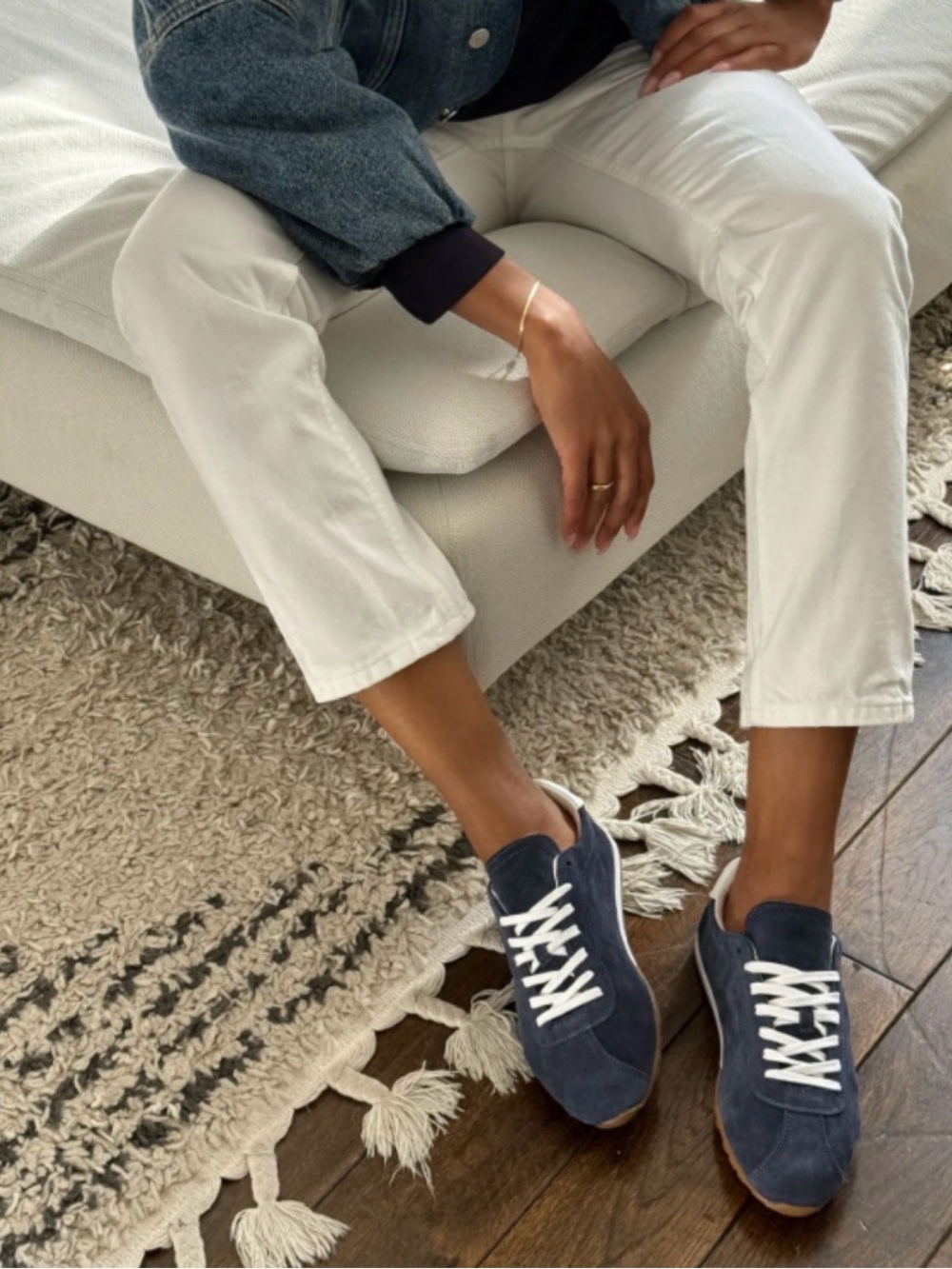 Dolce Vita Navy Suede Serina Sneakers